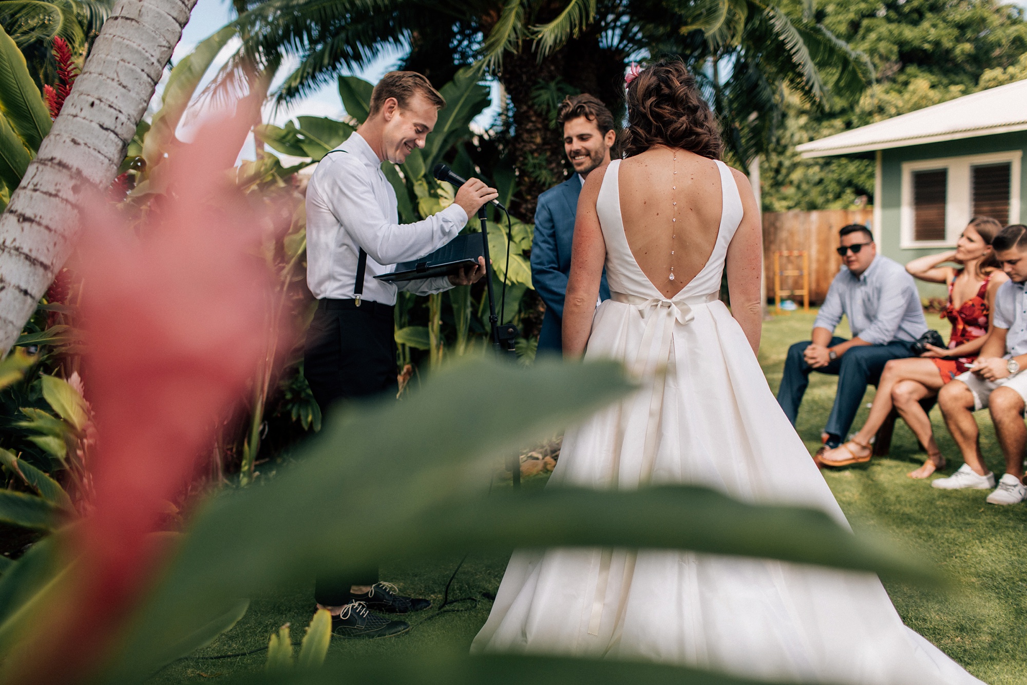 backyard kauai wedding
