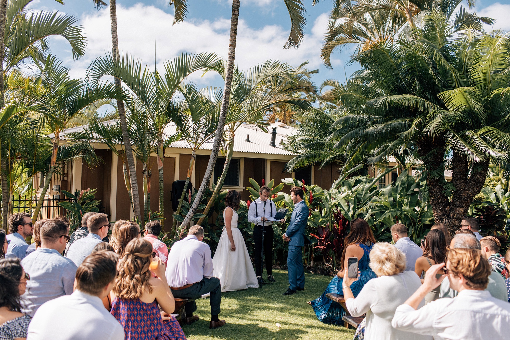 backyard kauai wedding