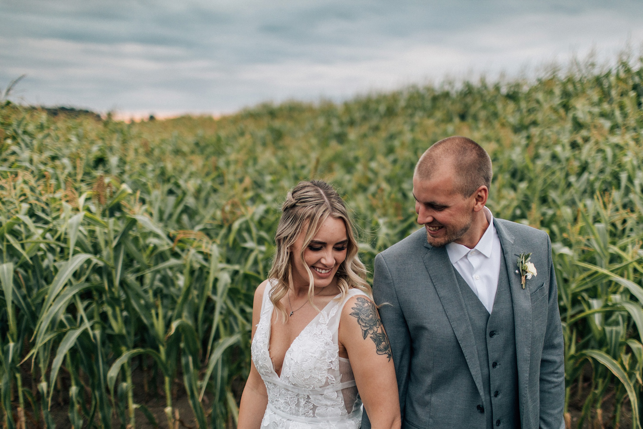 cornfield wedding